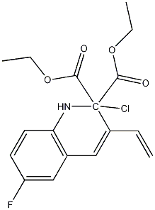 2-Chloro-6-fluoro-3-(2,2-diethoxycarbonyl)vinylquinoline