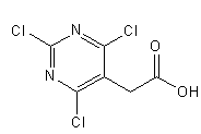 2-(2,4,6-trichloropyrimidin-5-yl)acetic acid